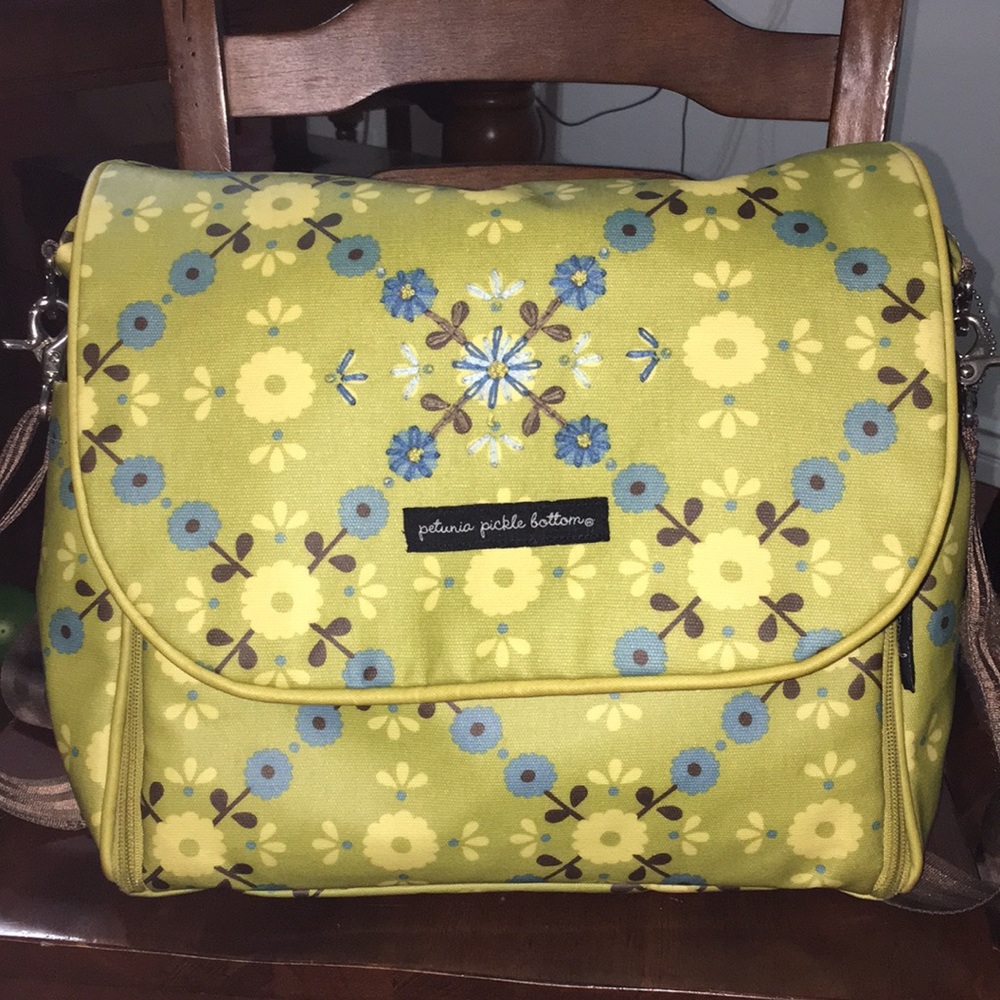 Green Petunia Pickle Bottom Diaper Bag